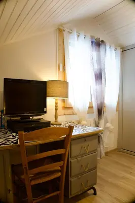 Télévision ou salle de divertissement dans l'établissement L'Eterlou, 2 minutes à pied des télécabines, Paradiski, Belle vue