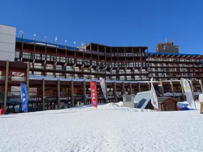 Plan de l'établissement Confortable studio ski aux pieds à Arc 2000, idéal pour 4, animaux admis - FR-1-411-451
