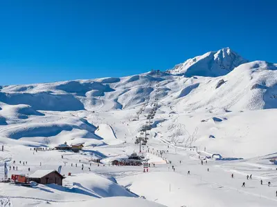 Plan de l'établissement Confortable studio ski aux pieds à Arc 2000, idéal pour 4, animaux admis - FR-1-411-451