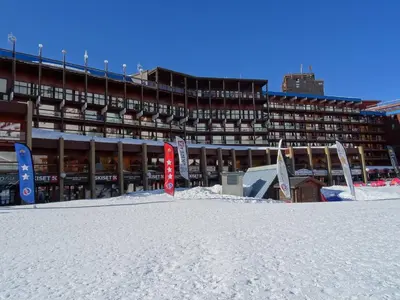 Plan de l'établissement Confortable studio ski aux pieds à Arc 2000, idéal pour 4, animaux admis - FR-1-411-451