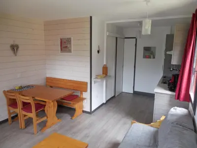 Coin salon dans l'établissement Belle Plagne 1 Appart 6 pers du Dimanche au Dimanche Ski au pieds