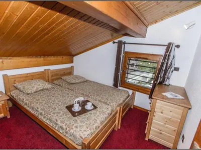 Un ou plusieurs lits dans un hébergement de l'établissement Appartement cosy 4 pers. Val-d'Isère, balcon sud - FR-1-518-7