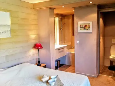 Un ou plusieurs lits dans un hébergement de l'établissement Appartement 4 pièces à Tignes, 6 pers, balcon, proche pistes - FR-1-411-647