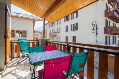Balcon ou terrasse dans l'établissement La Tomba Val-Cenis Lanslevillard