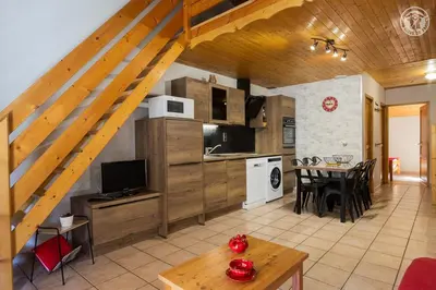 Cuisine ou kitchenette dans l'établissement La Tomba Val-Cenis Lanslevillard