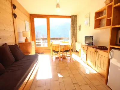 Télévision ou salle de divertissement dans l'établissement Studio 4 pers. à Plan Peisey, proche pistes, animaux admis - FR-1-411-641