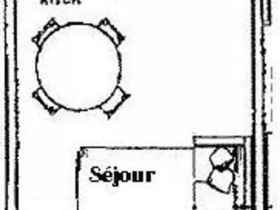 Plan de l'établissement Studio 4 pers. à Plan Peisey, proche pistes, animaux admis - FR-1-411-641