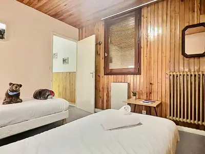 Un ou plusieurs lits dans un hébergement de l'établissement Appartement 2 Pièces pour 4 à Tignes Le Lac - FR-1-411-666