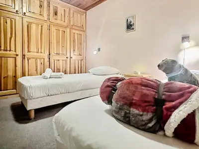 Un ou plusieurs lits dans un hébergement de l'établissement Appartement 2 Pièces pour 4 à Tignes Le Lac - FR-1-411-666