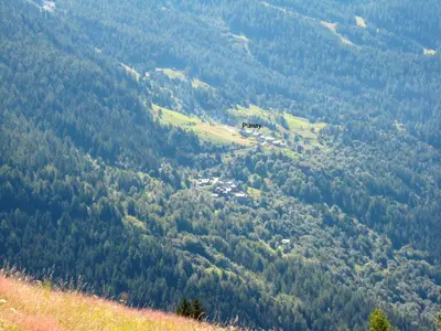 Paysage naturel près de le chalet