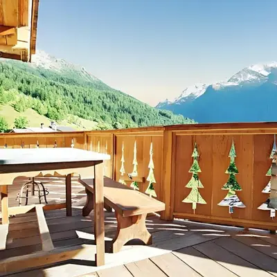 Chalet confortable à Sainte-Foy-Tarentaise avec vue sur la montagne