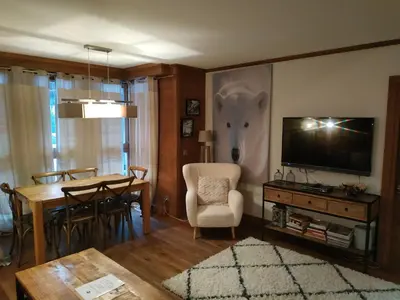 Plan de l'établissement Appartement centre Val-d'Isère, 6 pers, balcon sud, parking, wifi - FR-1-519-1