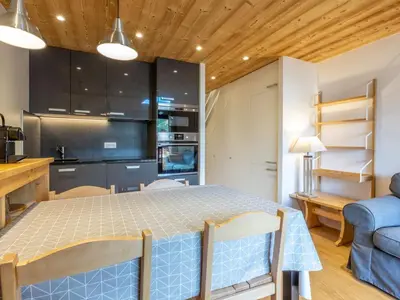 Cuisine ou kitchenette dans l'établissement Superbe appartement centre, 5 pers., proche pistes - FR-1-519-8