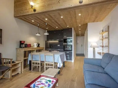 Cuisine ou kitchenette dans l'établissement Superbe appartement centre, 5 pers., proche pistes - FR-1-519-8