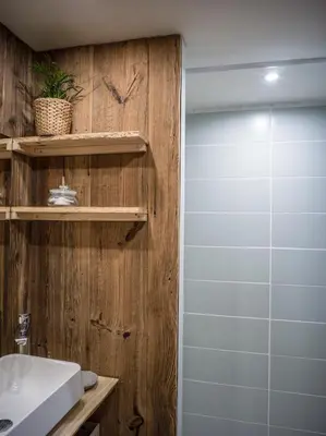 Salle de bains dans l'établissement Magnifique Duplex Oneigedor Départ ski aux pieds et vue montagne