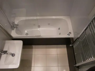 Salle de bains dans l'établissement Residence Bollin No.21