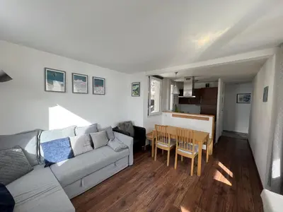 Coin salon dans l'établissement Residence Bollin No.21