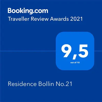 Certificat, récompense, panneau ou autre document affiché dans l'établissement Residence Bollin No.21