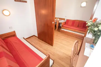 Coin salon dans l'établissement Résidence Odalys Le Hameau du Borsat