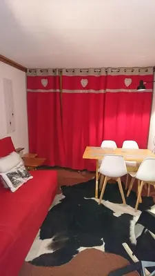 Un ou plusieurs lits dans un hébergement de l'établissement Bourg St Maurice les Arcs 1800 Les Lauzieres jolie vue, nature, espace, bien être, plaisir, paisible