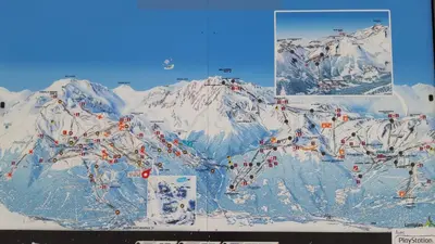 Plan de l'établissement Bourg St Maurice les Arcs 1800 Les Lauzieres jolie vue, nature, espace, bien être, plaisir, paisible
