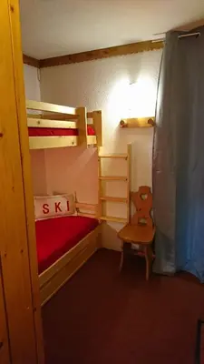 Un ou plusieurs lits dans un hébergement de l'établissement Bourg St Maurice les Arcs 1800 Les Lauzieres jolie vue, nature, espace, bien être, plaisir, paisible