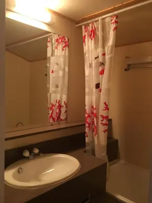 Salle de bains dans l'établissement Appartement Arcs 2000