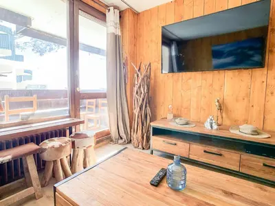 Plan de l'établissement Appart rénové 2 pièces, skis aux pieds, balcon, animaux admis - FR-1-502-174