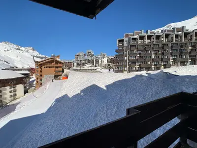L'établissement Appart rénové 2 pièces, skis aux pieds, balcon, animaux admis - FR-1-502-174 en hiver