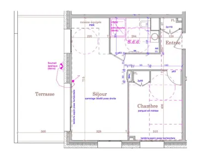 Plan de l'établissement Appartement Soleil Blanc Résidence Lodge des neiges