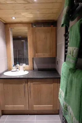 Cuisine ou kitchenette dans l'établissement Appartement Soleil Blanc Résidence Lodge des neiges
