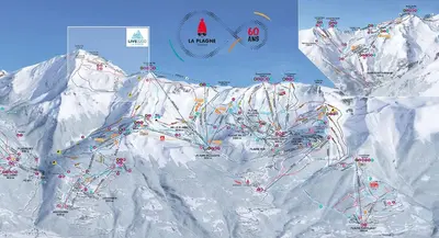 L'établissement Appartement 644 au pied des pistes de Belle Plagne en hiver
