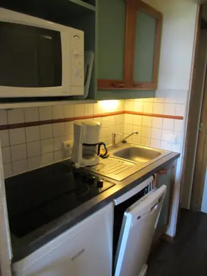 Cuisine ou kitchenette dans l'établissement Appartement 644 au pied des pistes de Belle Plagne