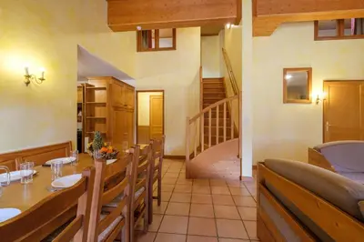 Coin salon dans l'établissement Résidence Les Balcons De Val Cenis Le Haut