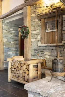 Coin salon dans l'établissement Résidence Les Balcons de Val Cenis Village