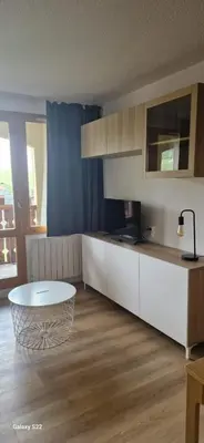 Cuisine ou kitchenette dans l'établissement Belle Plagne appartement pour 5 personnes