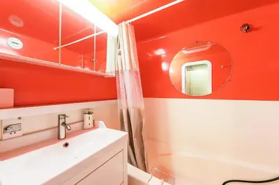 Salle de bains dans l'établissement Les Arcs 1800, Nova 2, 6 pers, Parking couvert gratuit