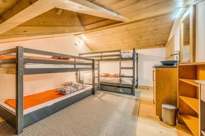 Un ou plusieurs lits dans un hébergement de l'établissement Résidence Les Balcons EtoilÉs - Appartement 4 au pied des pistes MAE-3254
