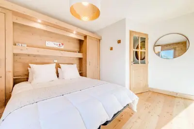 Un ou plusieurs lits dans un hébergement de l'établissement Résidence Les Balcons EtoilÉs - Appartement 4 au pied des pistes MAE-3261