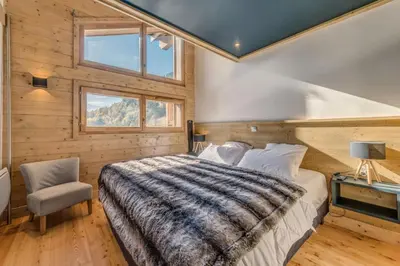 Un ou plusieurs lits dans un hébergement de l'établissement Résidence Les Balcons EtoilÉs - Appartement 4 au pied des pistes MAE-3268