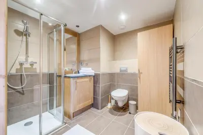 Salle de bains dans l'établissement Résidence Les Balcons EtoilÉs - Appartement 4 au pied des pistes MAE-3269