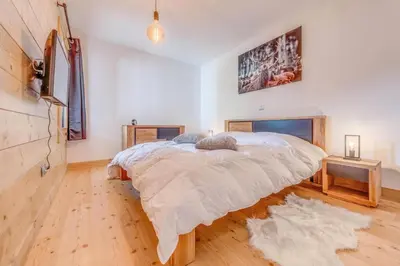 Un ou plusieurs lits dans un hébergement de l'établissement Résidence Les Balcons EtoilÉs - Appartement 4 au pied des pistes MAE-3273