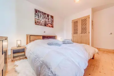 Un ou plusieurs lits dans un hébergement de l'établissement Résidence Les Balcons EtoilÉs - Appartement 4 au pied des pistes MAE-3273