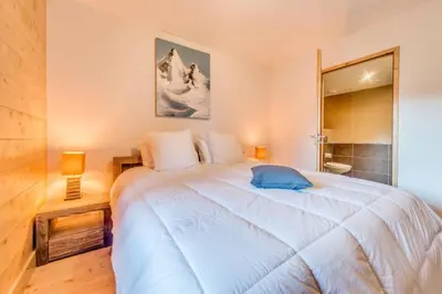 Un ou plusieurs lits dans un hébergement de l'établissement Résidence Les Balcons EtoilÉs - Appartement 4 au pied des pistes MAE-3289