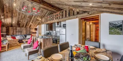 Cuisine ou kitchenette dans l'établissement Résidence Le Chardonnet - 4 Pièces pour 7 Personnes MAE-3299