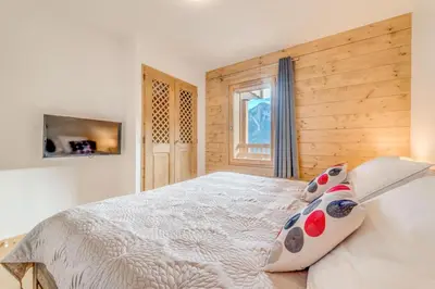 Un ou plusieurs lits dans un hébergement de l'établissement Résidence Les Balcons EtoilÉs - Appartement 4 au pied des pistes MAE-3304