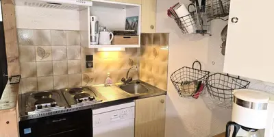 Cuisine ou kitchenette dans l'établissement Résidence Dryades - Les Hauts De Planchamp - 3 Pièces pour 6 Personnes MAE-3315