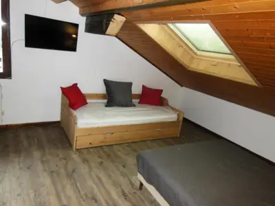 Coin salon dans l'établissement Chalet Fleur De Neige - 2 Pièces pour 5 Personnes MAE-3334