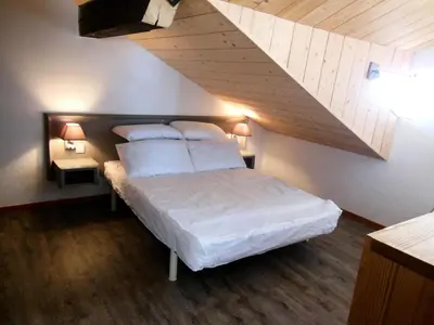 Un ou plusieurs lits dans un hébergement de l'établissement Chalet Fleur De Neige - 2 Pièces pour 4 Personnes MAE-3342
