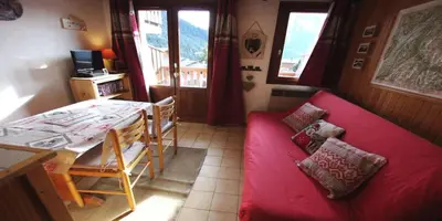 Coin salon dans l'établissement Résidence Le Centre - Studio pour 4 Personnes MAE-3345